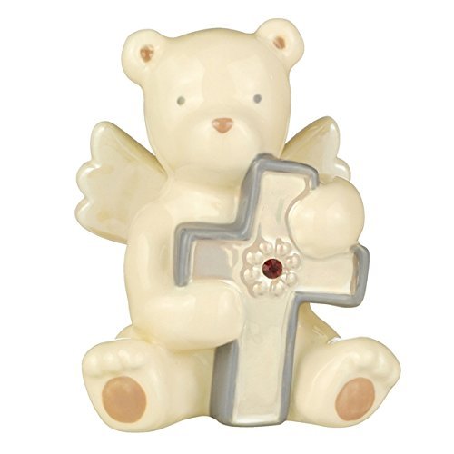 Grasslands Road Baby Blessings Bear Angel with Cross - January