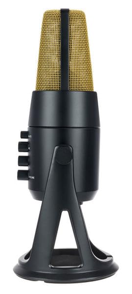 Image of Superlux USB Condenser Microphone - Large Diaphragm Plug & Play Mic, 24-Bit /192kHz Audio, Table Stand Included for Recording, Streaming, Podcasting & Voiceovers