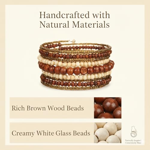 Image of DCA Wood /Glass Multicolor Women Bangle /Bracelet