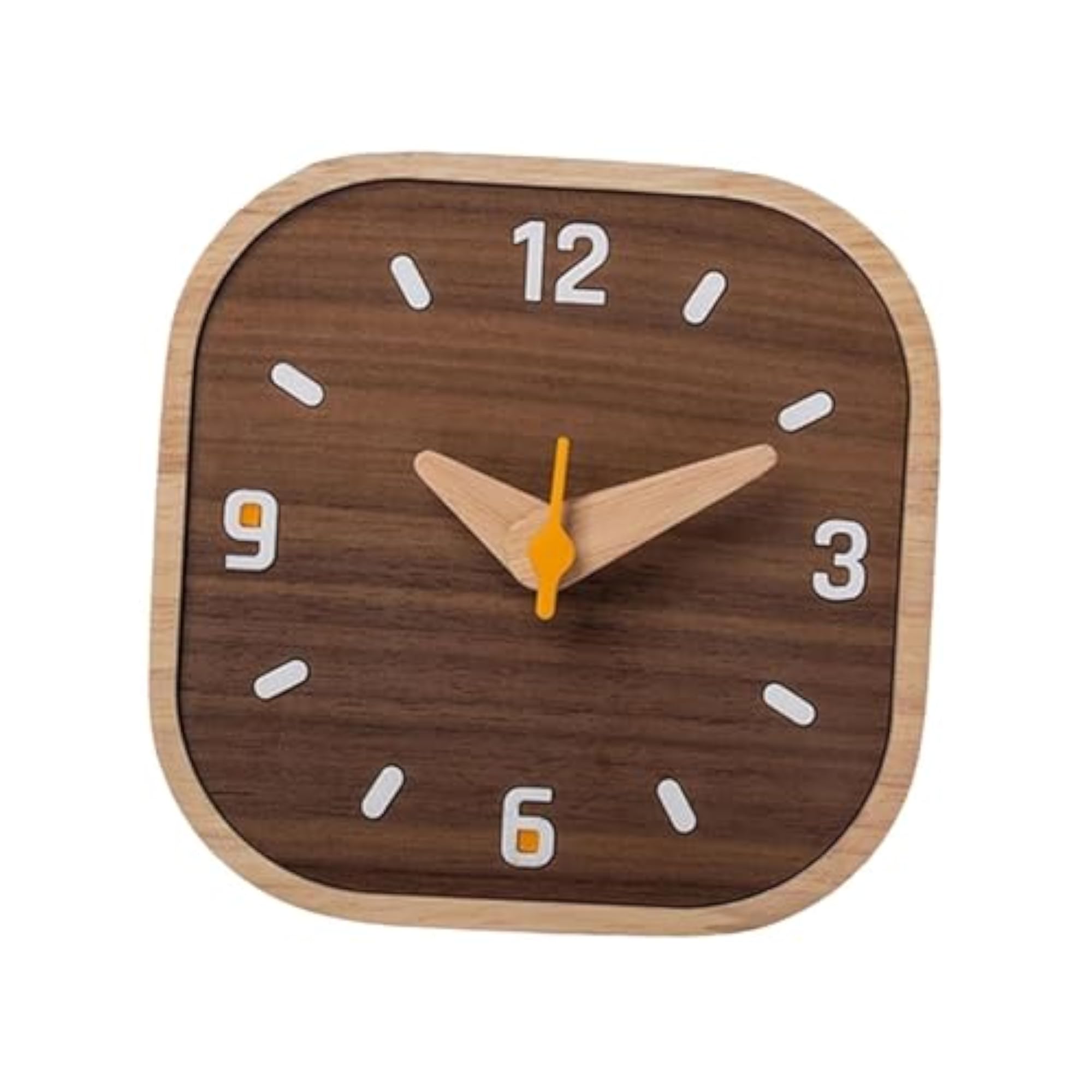 Wooden Small Analog Table Clock, Decorative Design