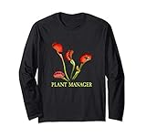 Lustiger Betriebsleiter Fleischfressende Pflanzen Flytrap Langarmshirt
