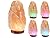 Colors Changing Pure Himalayan Salt Lamp, Salt Rock Lamp, 7 Inches Tall with USB Adaptor and Wooden Base Himalite Carnival of Lights with Dimmer Switch, Perfect lamp for Night Light & Home Decor.