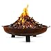 Produktbild BonFeu BonBowl Plus Feuerschale 80 cm - Feuerschalen für den Garten - Feuerstelle Outdoor - Feuerschale mit Opt. Grillrost aus hochwertigem Cortenstahl - Feuerkorb für den Garten - 80x80x23.5cm