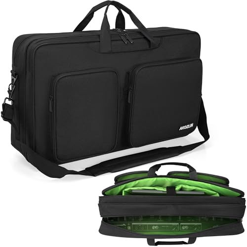 AKOZLIN Multi-layer Controller Gig Bag Padded Mixer Carry Case Fits for Pioneer DDJ SR SR2 RR Denon...