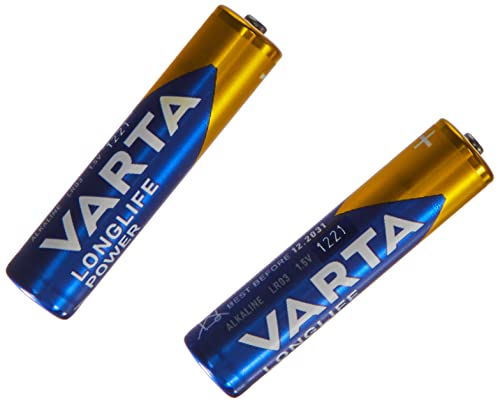 Varta 4903101428 Longlife Power (High Energy) Batteria Alcalina, Ministilo Aaa Lr03, Confezione Da 6+2 Pile - Il Design Può Variare, Confezione Rispar
