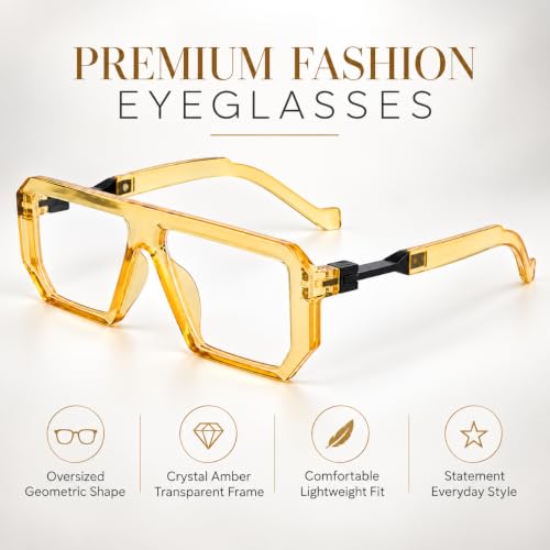 Image of Roshfort Blue Light Blocking Glasses, Computer Reading /Gaming /TV /Phones Glasses for Women Men,Anti Eyestrain & UV Glare