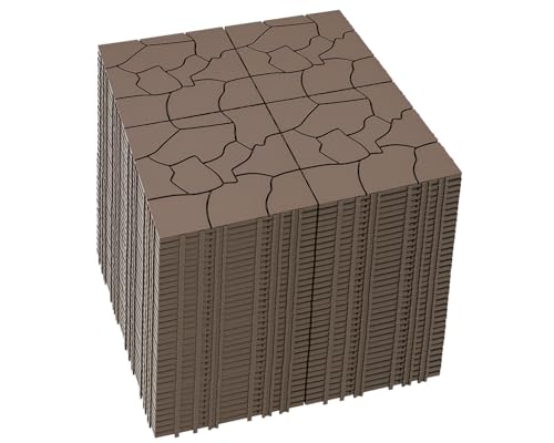 Mapleyard 144 PCS Plastic Interlocking Deck Patio Tiles