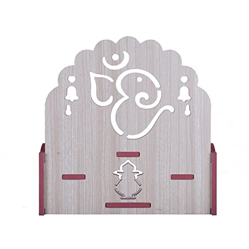 Krupasadhya Wooden Wall Mount Temple for Home Shop Office| Puja Mandir |Wall Hanging and Table Top Home Mandir Temple |Home Decor Beautiful Wooden Temple 4