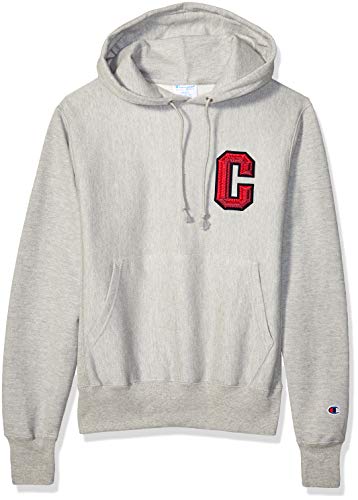 Champion LIFE Men's Reverse Weave Po Hood-Floss Stitch C, Oxford Gray, Large