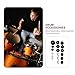 LIFKOME 18pcs Drum Kit Felt Pads Set Black Drum Set Accessories Cymbal Protection Pads Anti-slip Felt for Percussionists