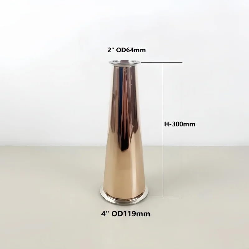 Tubo reductor de cobre tipo instalación de tuberías industrial de abrazadera de 4 pulgadas a 2 pulgadas