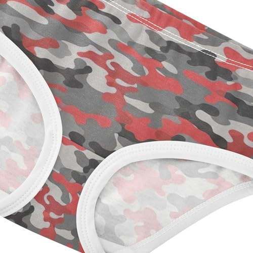 Red Camouflage Black Grey Toddler Girls Underwear 2t Cotton Panties Little Girl Designer Briefs Kids Undies4