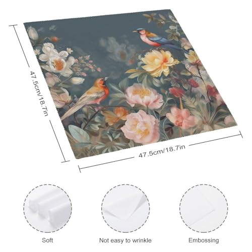 Serviettes de table lavables tissu absorbant pour en finir avec le jetable