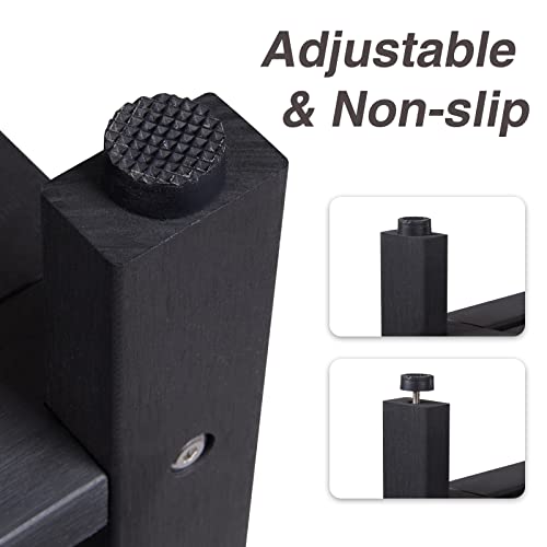 Psilvam-Poly-Lumber-Shower-Bench-Shower-Stool-with-Storage-Shelf-Shower-Benches-for-Inside-Shower-Water-Resistant-Non-Slip-Design-Shower-Chair-Seat-for-Bathroom-Living-Room-Black