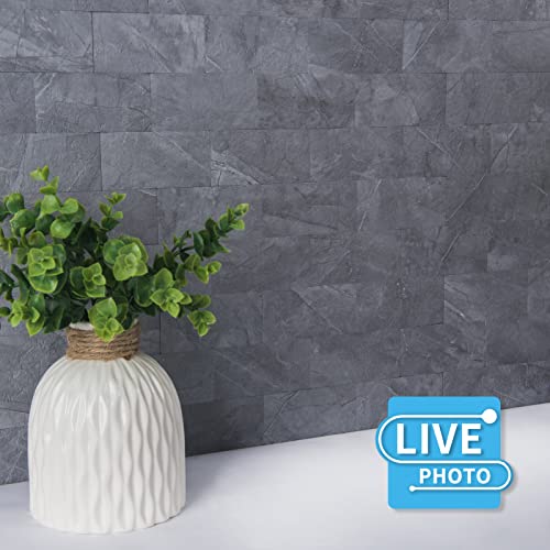 Image of Art3d Peel and Stick Backsplash, Stick on Wall Tile, 10-Pack, Blue Grey