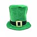 Ankelesz Top Hat St Patrick's Day Party Green Accessory Top Hat with Gold Buckle Fashionable Large Hats for Men Women Costume