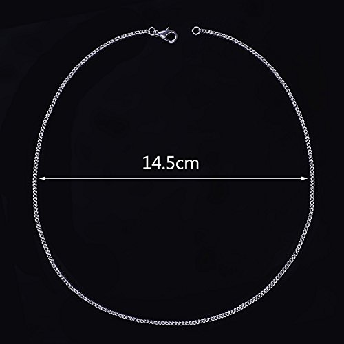 Outus OUTUS-CHAIN NECKLACES-01 12 Pack Iron Diy Chain Necklaces Lobster Clasp Link Chain Necklaces Silver Plated thumb #5