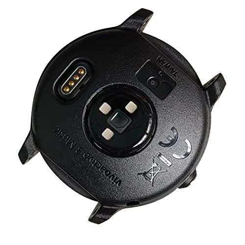 Replacement Rear Watch Black Cover for Garmin for Vivoactive 3 Music Watch Smart Watch Accessory (not included battery)