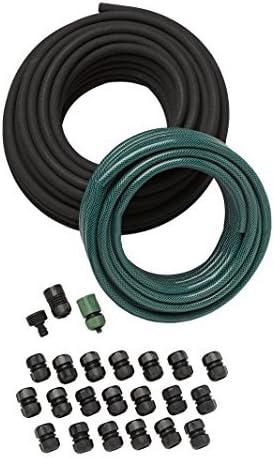 Gardeners Supply Company Landscape Watering Snip-n-Drip Soaker System | Outdoor Watering Sprinklers for Yard Garden Soaker System | Self Watering Planters Drip Sprinkler Set