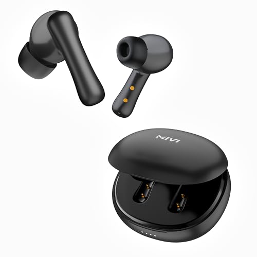 Mivi DuoPods Marathon Earbuds [New Launch], 70 Hours Playtime, AI-ENC for HD Calls, 13mm Drivers, IPX 4.0, BT v5.3, Made in India True Wireless...