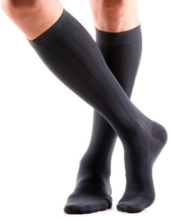 Mediven for Men 15-20mmHg Knee High Compression Socks Black Size V by Medius
