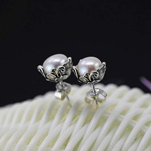 Boucles d'oreilles de goujon en perle rose pour filles et femmes élégantes