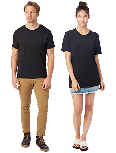AA MENS BASIC SS TEE (BLACK) (XL)