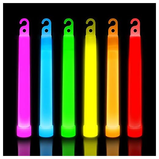 30 Ultra Bright Glow Sticks - Emergency Light Sticks for Camping Accessories, Parties, Hurricane Supplies, Earthquake, Survival Kit and More - Lasts Over 12 Hours (Multi Color)