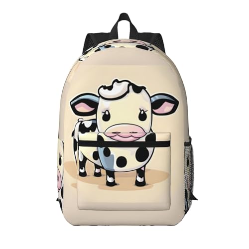 Sac à dos voyage imprimé vache laitière fini le manque de place avec ce 43cm noir
