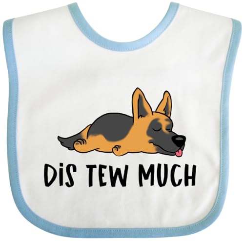 Image of inktastic Napping Dis Tew Much German Shepherd Baby Bib
