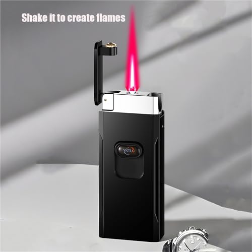 Encendedor portátil de metal resistente al viento para barbacoa y velas 6
