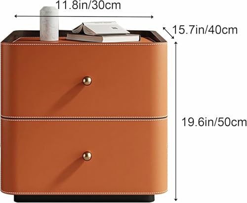 Mesita de noche estrecha CNPRAZ de 30cm con cajones para solucionar falta de espacio en dormitorios 4