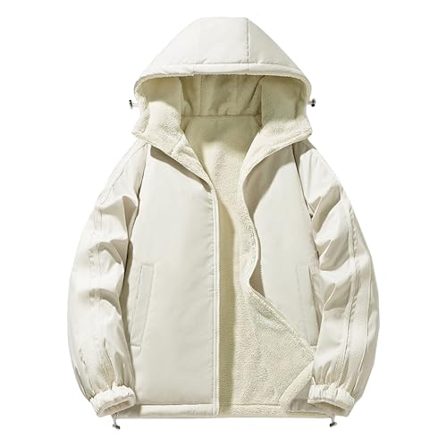 Veste d'hiver homme premium en duvet Sherpa épais isolant et ultra doux