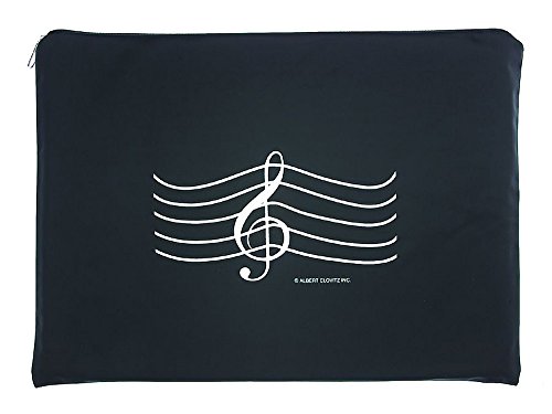 Gift House Music Portfolio Bag with G-Clef (Black)