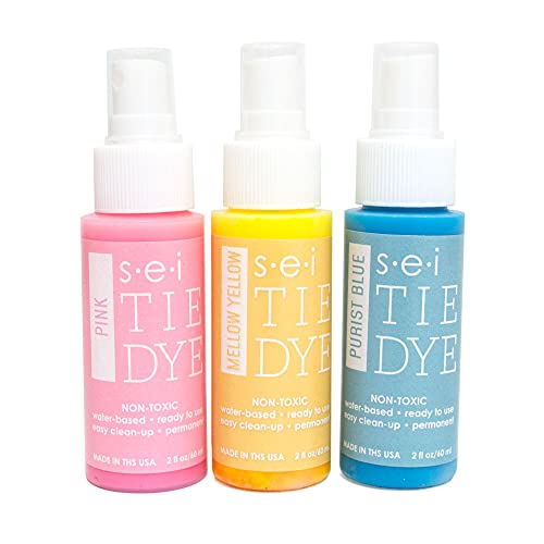S.e.i. Perfectly Pale Tie-Dye Kit, Fabric Dye Spray, 3 Colors #TOP1