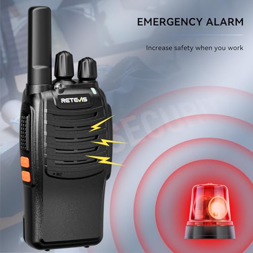 Image of Retevis H777 Walkie Talkies for Adults with Clear Audio, Flashlight USB C | Rechargeable Portable FRS-Two Way Radio 10 Pack for School Event Planning, Emergency Alarm, Short Antenna, Compact to Carry
