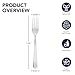 Party Essentials Disposable Plastic Cutlery/Heavy-Duty Flatware/Silverware for All Events, 100-Count, Shiny Silver Forks