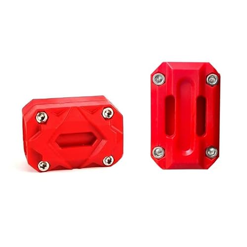 SANDEZI 2 Pcs Motorcycle Crash Bar Protectors for BMW R1200GS R1250GS R 1200GS, Bumper Protection Pads Reflective Guard Blocks Engine Guard Accessories,Red