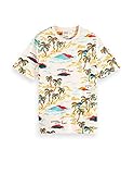 Palm-printed Crewneck T-Shirt SCOTCH & SODA T-shirts SS L/
