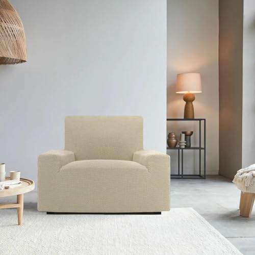 Housse de canapé 1 place beige super élastique 70-110 cm SOFASKINS durable - 6