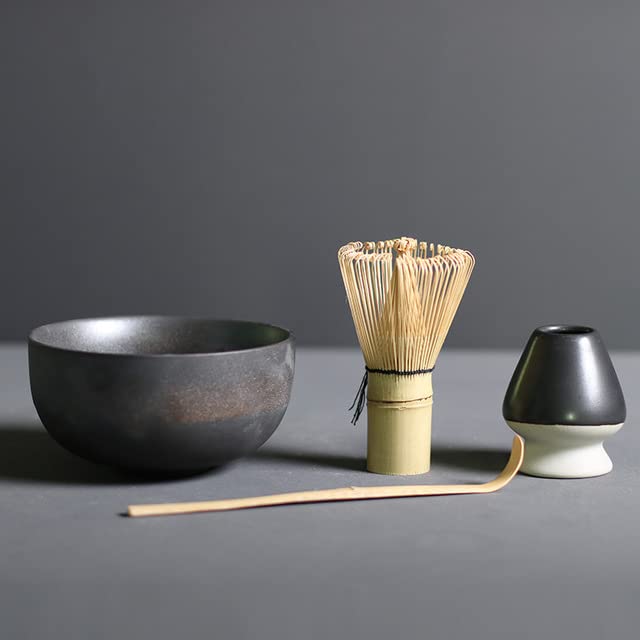 4 Pezzi Matcha Set di frullino per Le Uova Set di Matcha Frusta Cucchiaino Set da tè Negozio di Bevande Strumenti per la Preparazione del tè Accessori