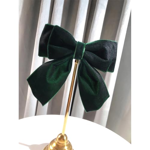 Image of Velvet Pre-Tied Big Bow Knot Brooch Pin for Women Girls Fabric Ribbon Bowknot Collar Lapel Pins Clip Scarf Suit Dress Shirt Bouquet Corsage Brooches Fashion Jewelry Gifts Christmas Prom