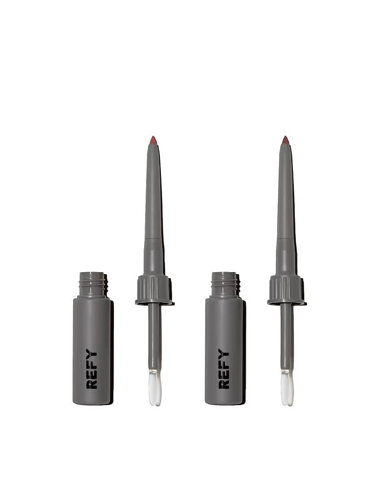 REFY Lip Sculpt Duo in Taupe and Rosewood + Bonus Entel Pomegranate Sheet Masque with Collagen