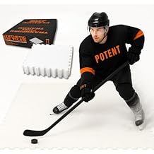 Potent Skateable Synthetic Ice Hockey Tiles 10 pcs per Box, 21.6 SQFT