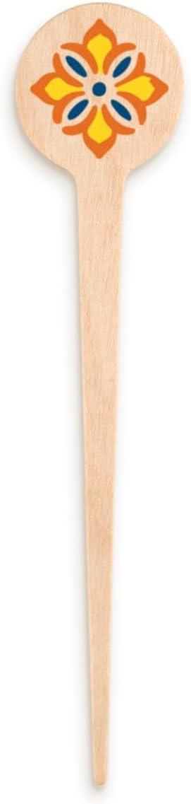 4" Custom Wooden Disc-Top Picks – Personalized Food Picks – Full-Color Printing – Eco-Friendly Appetizer Skewers – Custom Cocktail & Burger Picks – Catering & Event Supplies – 50 Pack