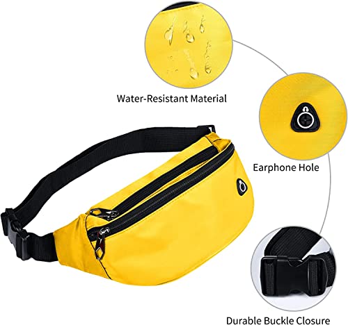 Image of Fanny Packs for Men and Women, Water-Repellent Sports Waist Pack Bag for Travel Hiking Running Hands-free