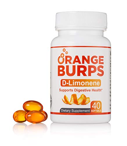 MIH Products | Orange Burps D-Limonene Capsules | All-Natural Orange Peel Extract Acid