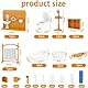 Puppenhaus Möbel Set Badezimmer, 18 Stück Miniatur Möbel Set Badewanne Toilette Waschbecken Schrank Kleiderbügel, Puppenhaus Zubehör Deko 1:12 Puppenhaus Deko für Kinder ab 3 Jahren
