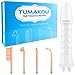 High Frequency Facial Machine - TUMAKOU Portable Handheld High Frequency Facial Skin Wand Machine with 4 Different Tubes