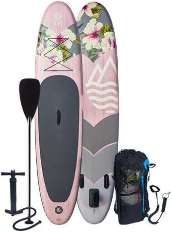 Inflatable Stand Up Paddle Board - Blow Up SUP Paddleboard Kit with Oar, Pump, Repair Kit, and Bag